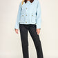 Denim Contrast Collar Jacket