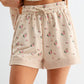 Floral Short Sleeve Top and Shorts Set