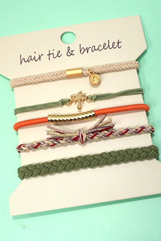 Boho Dual Function Knot Bracelet Hair Ties