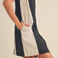 Color Block Linen Mini Dress