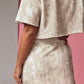 Textured Crop Top and Mini Skirt Set