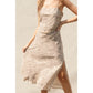 Fair Play Ruched and Slit Midi Dress