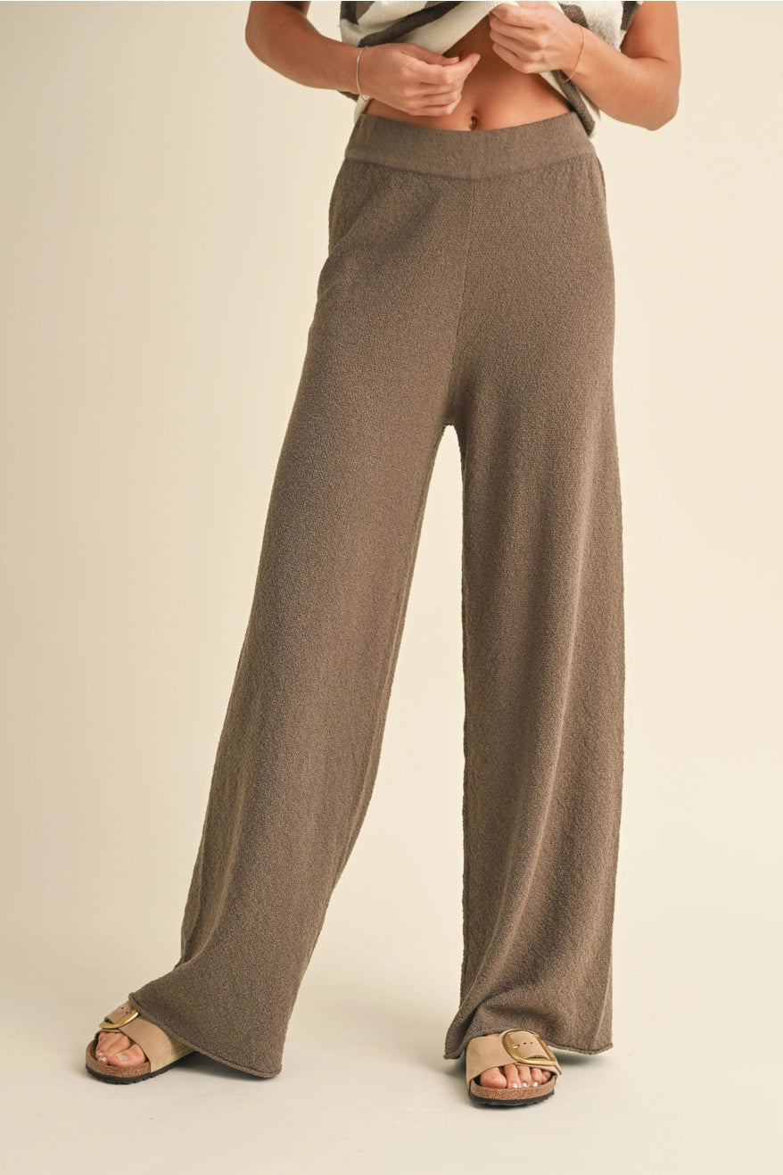 Straight Leg Knitted Pants