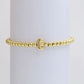 Initial Monogram Bubble Stretch Bead Bracelet
