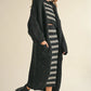 Multi Color Sequins Long Chunky Knit Cardigan