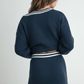 Diana Drawstring Mini Sweater Skirt