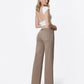 Low Rise Belted Wide Leg Jeans