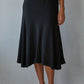 Knit Viscose Spandex Midi Skirt
