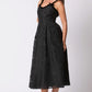 Floral Jacquard Organza Dress