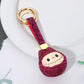 Bling Studded Labubu Monster Face Keychain Bag Charm
