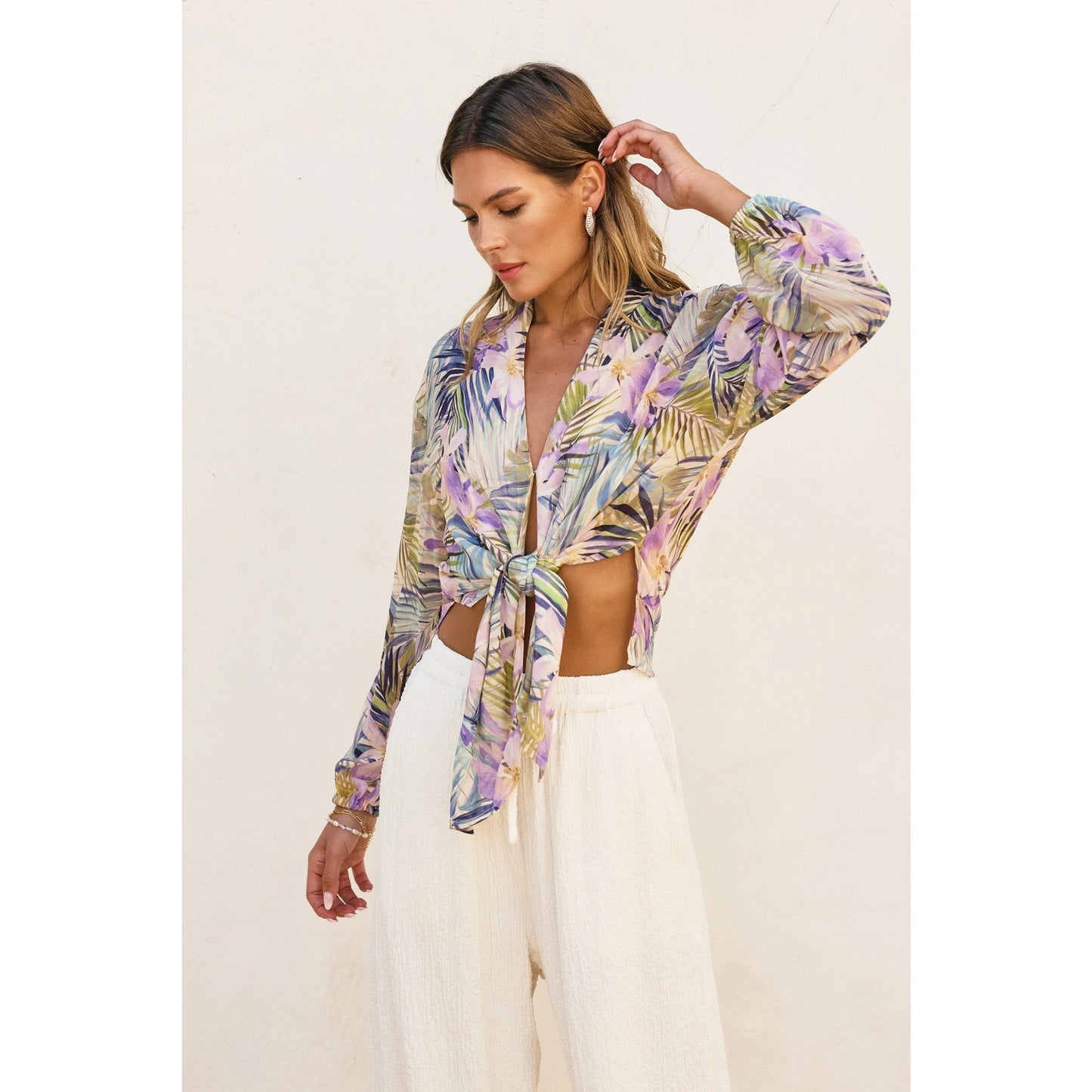 Meet Me in Maui Knot Front Shirt