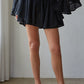 Woven Rayon Nylon Layered Skort