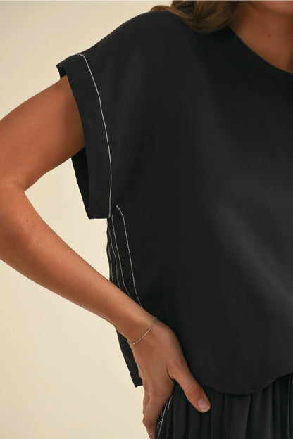 Viscose Short Sleeve Top