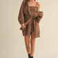 Soft Sleeveless Tube Mini Dress and Cardigan Set