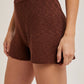 Sleeveless Side Slit & Short Knit Sweater Set