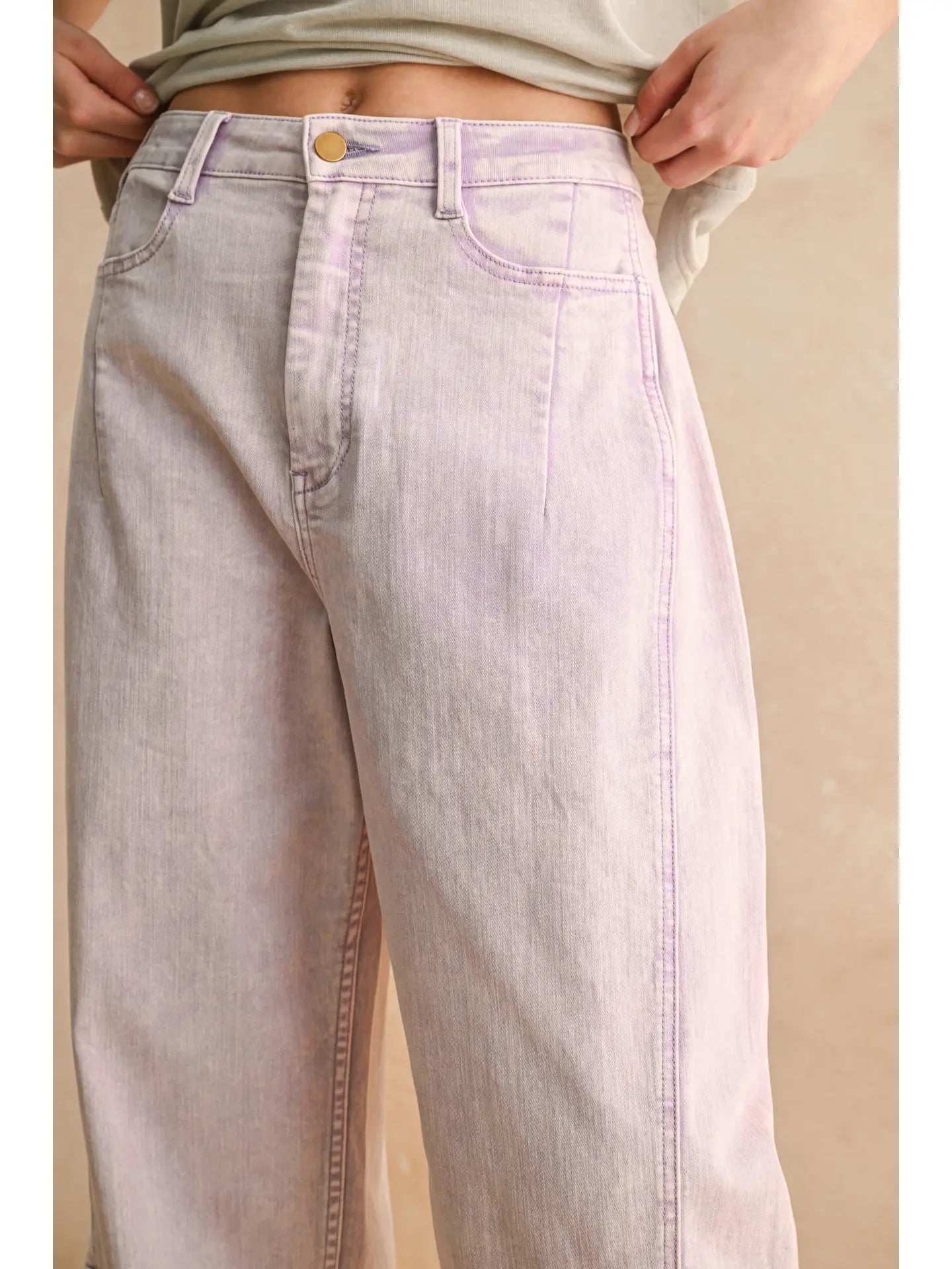Pop Color Barrel Pants