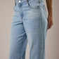 Mid-Rise Denim Pants with Stud Detail