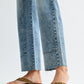 Studded High-Waist Straight-Leg Jeans