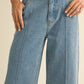 Wide Hem Denim Pants