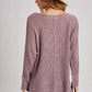 Reverse Seam Loose Fit Sweater
