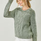Washed Cable Sweater
