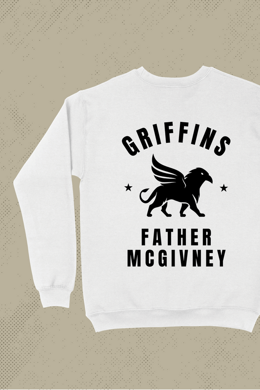 FATHER MCGIVNEY GRIFFINS White School Crewneck