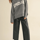 Apres Ski Letter Front Sweater Top