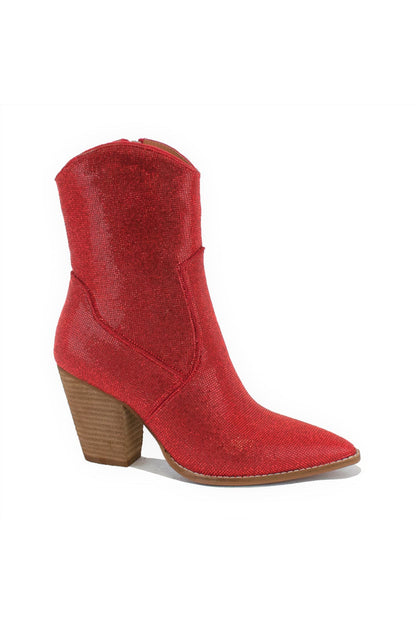 Red Crystal Cowboy Boots