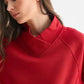 Heartline Fleece Mock Neck Sweater