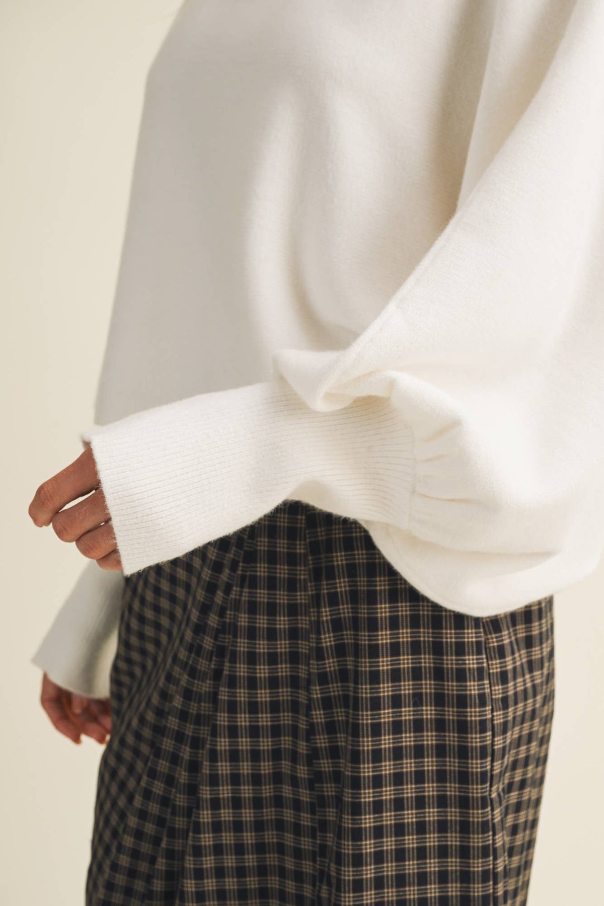 Bateau Neck Dolman Sleeve Pullover