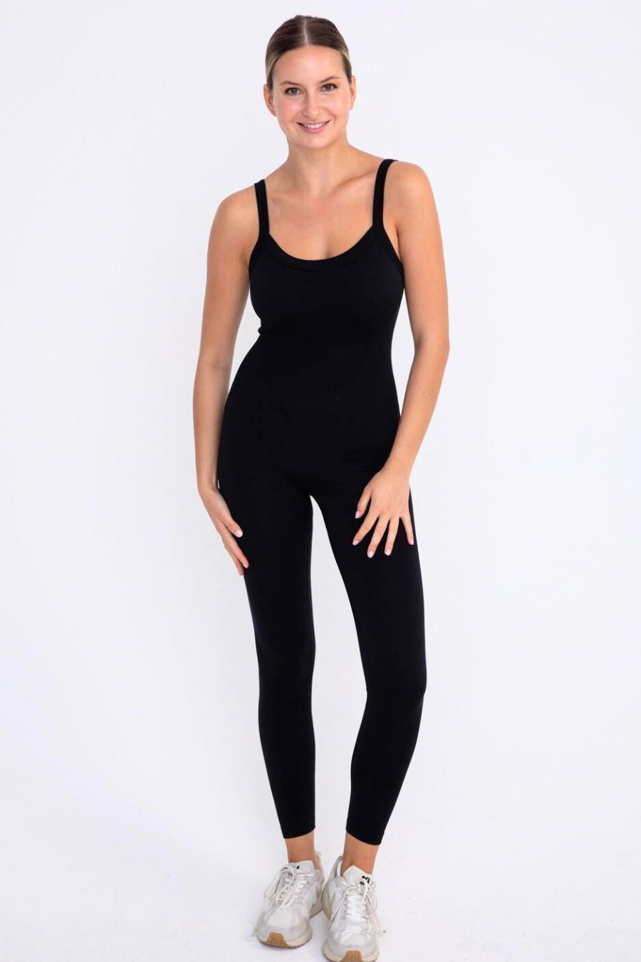 Full Length Seamless Micro Ribbed Jumpsuit