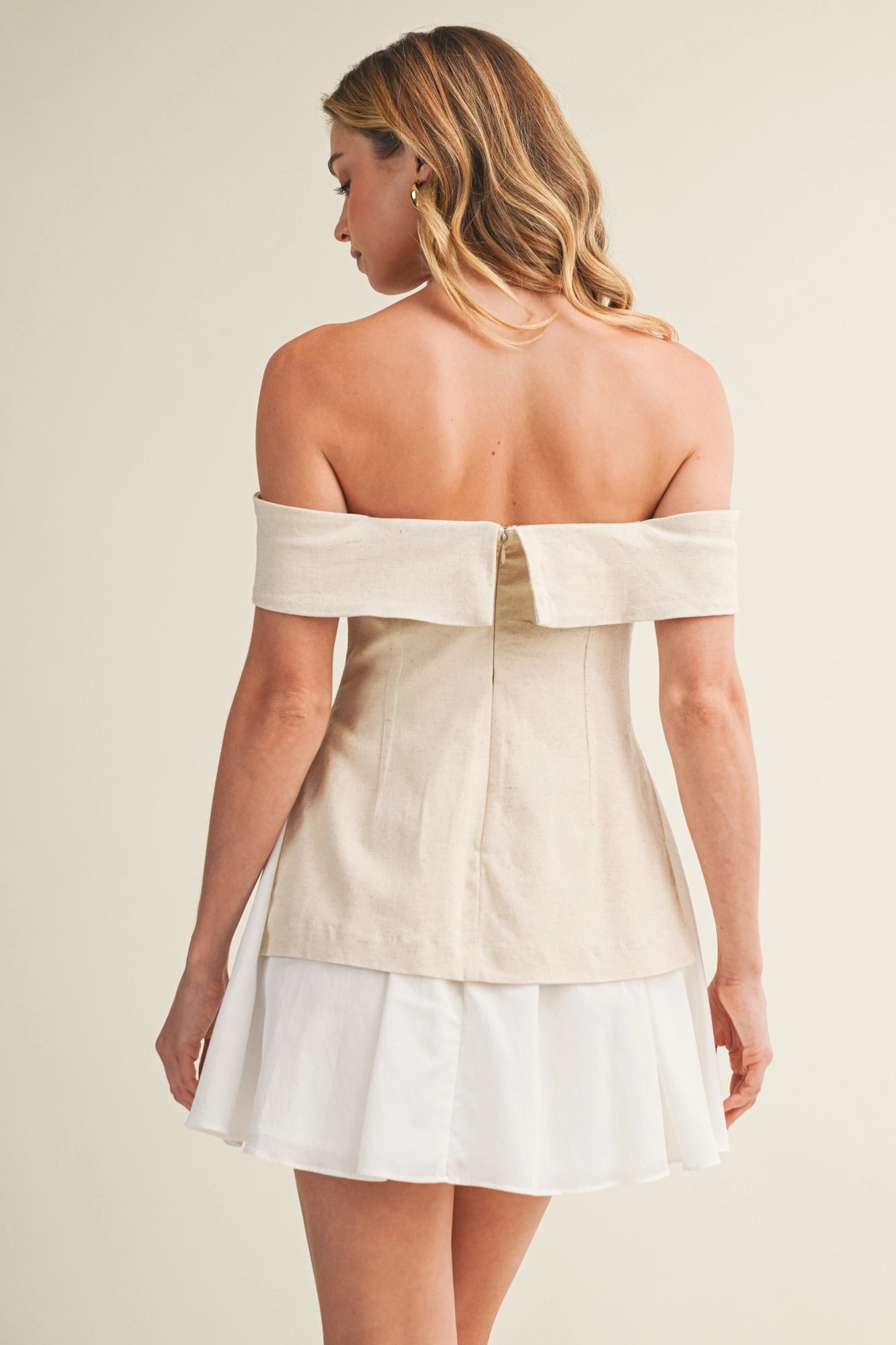Off Shoulder Twofer Dress
