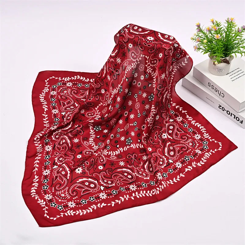 Western Bandana Scarf Silk in A Variety of Colors