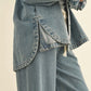 Washed Snap Button Denim Shacket