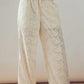 Floral Embroidered Cotton Top and Pant Set