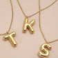 18k Stainless Steel Tarnish Free Initial Necklace