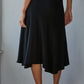 Knit Viscose Spandex Midi Skirt