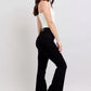 Black Star Seam Detail Flare Jeans