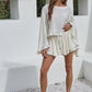 Woven Rayon Nylon Layered Skort