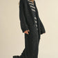 Multi Color Sequins Long Chunky Knit Cardigan