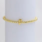 Initial Monogram Bubble Stretch Bead Bracelet