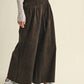 High-Waist Pleated Yoke Palazzo Pant