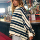 Striped Oversized Crewneck Top