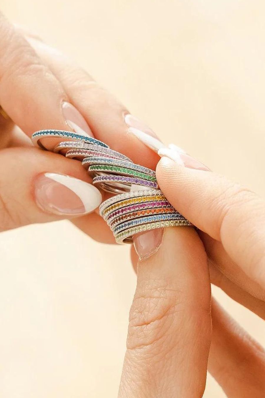 Made by Mary March Birthstone Stacking Ring