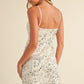 Sleeveless Sequin Tweed Mini Dress