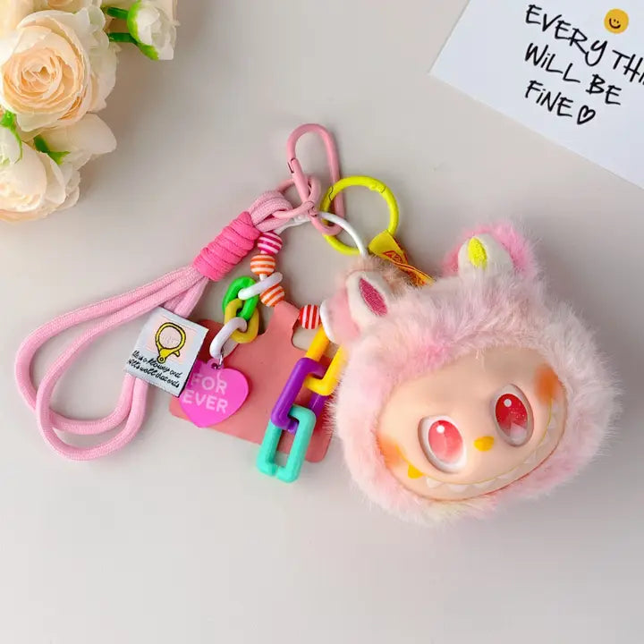 Labubu Plush Keychain
