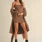 Soft Sleeveless Tube Mini Dress and Cardigan Set