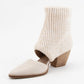 Ballerina Chunky Knit Ankle Cuff Boots