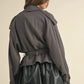 Cropped Light Weight Belted Trench Coat