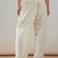 Floral Embroidered Cotton Top and Pant Set